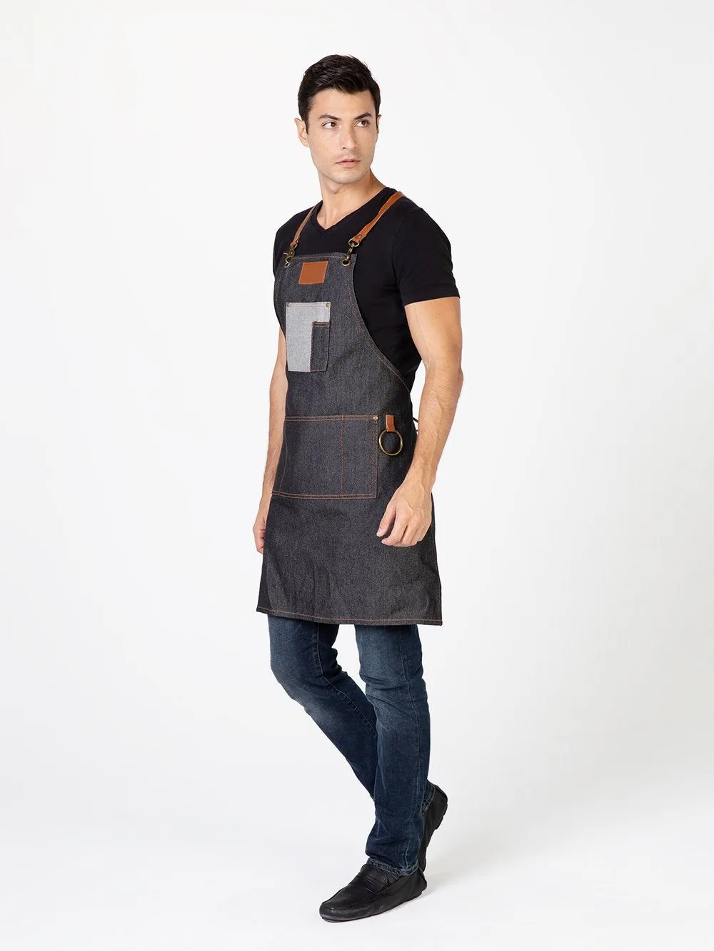 Betty Dain Brooklyn Denim Barber Apron Style 195