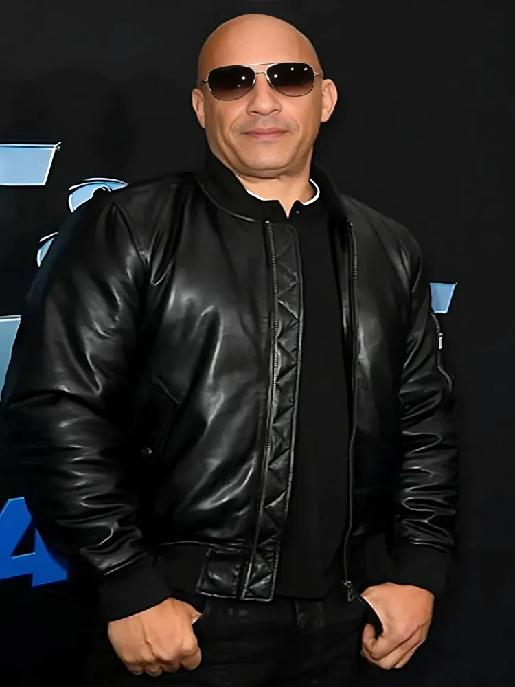 Black Vin Diesel Leather Jacket