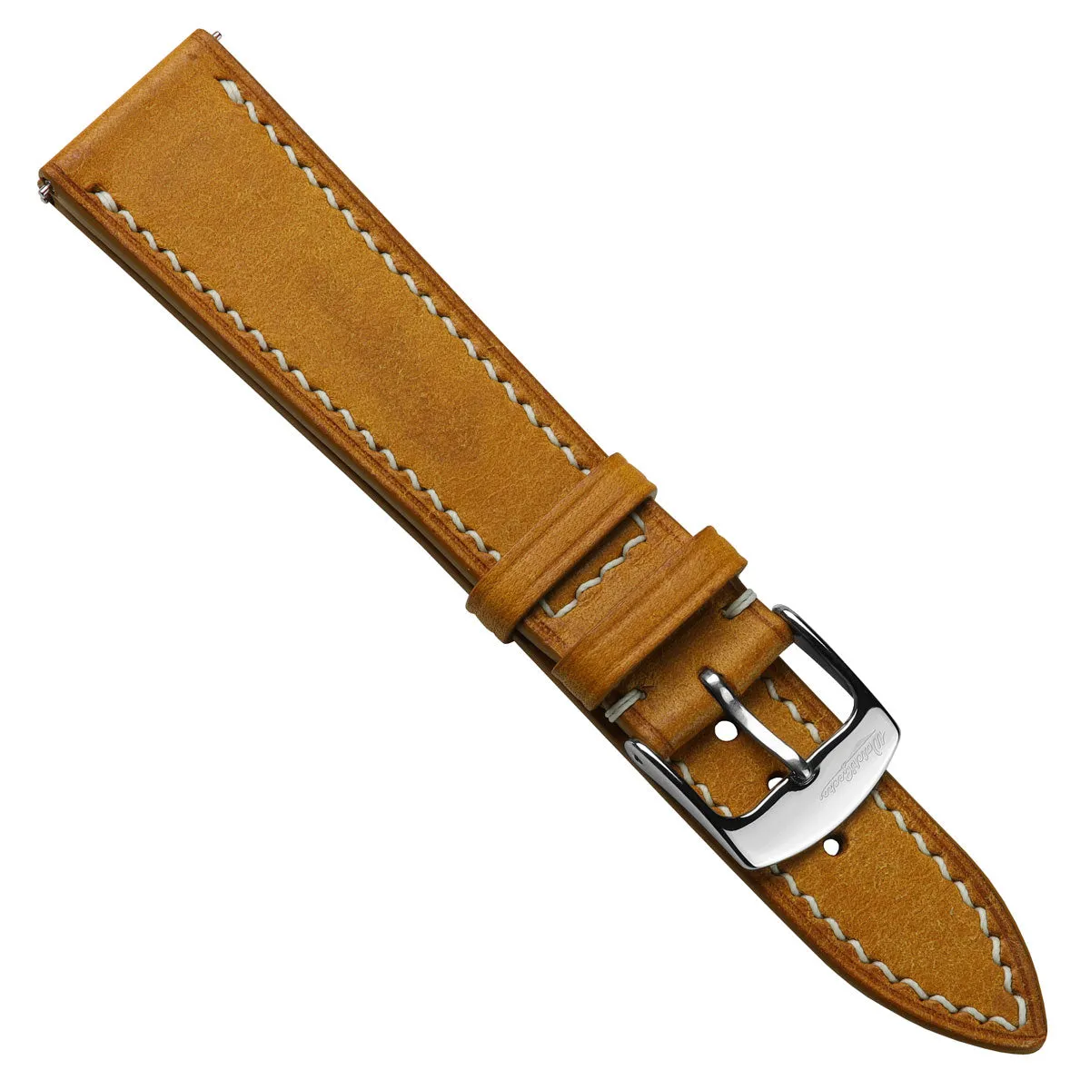 Bourton Hand-Stitched Genuine Italian Leather Watch Strap - Vintage Gold