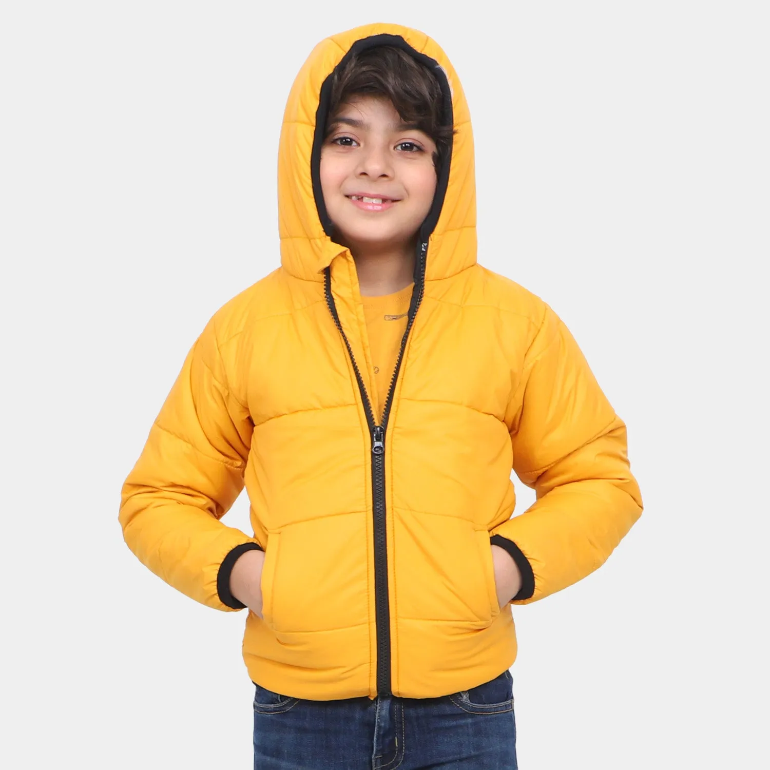 Boys Quilted Jacket Basic F/S-Citrus