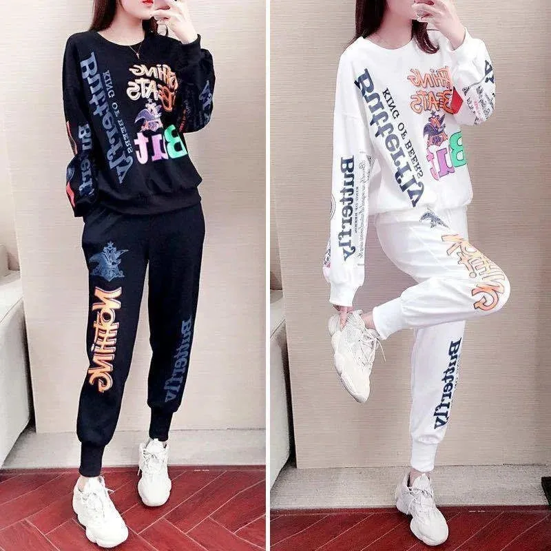 Casual Sweat Suits 2022 Spring Autumn New Women's Tracksuit Fashion