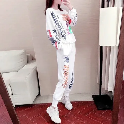 Casual Sweat Suits 2022 Spring Autumn New Women's Tracksuit Fashion