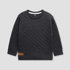 Charcoal quilting Sweatshirt for Kids