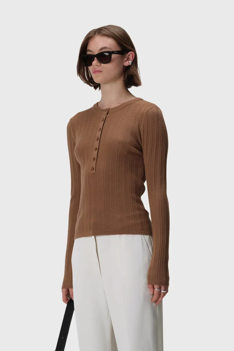 Filippa Knit Top Camel