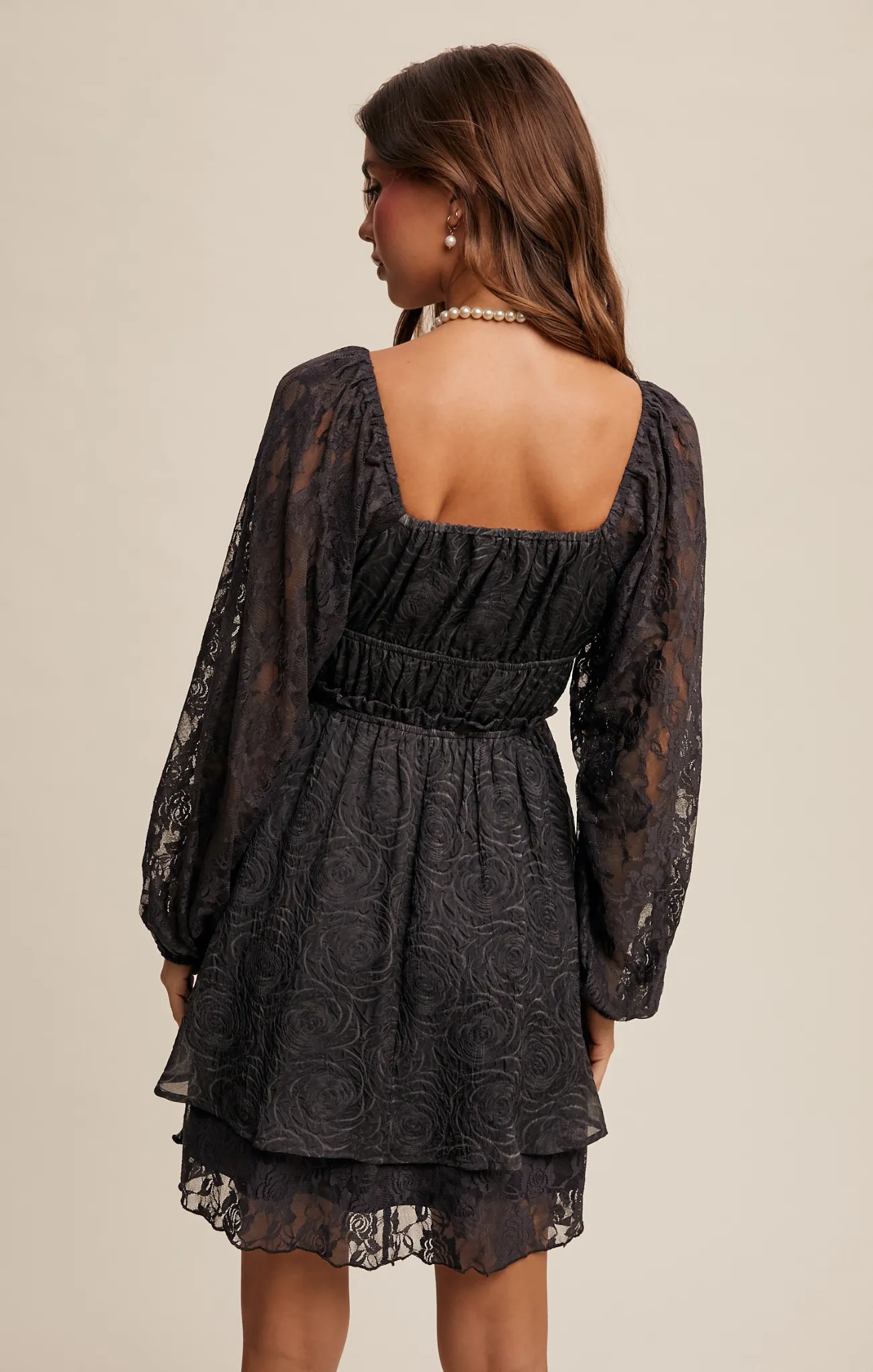 Flora Lace Mini Dress