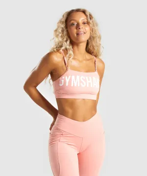 Gymshark Recess Sports Bra - Peach