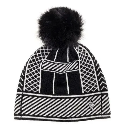 Harricana Barrie Jacquard Beanie w/ Fur Pom 2023