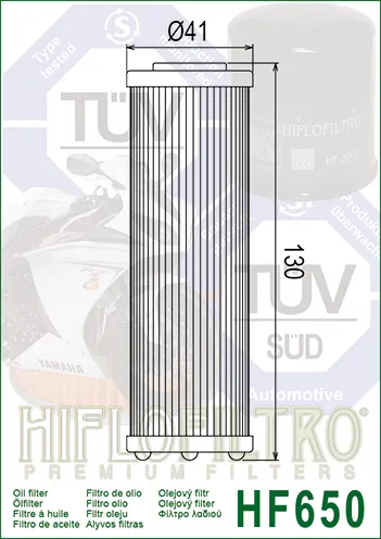 HiFlo HF650 Oil Filter