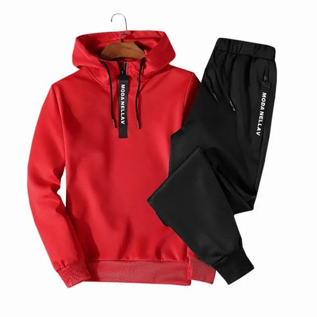 Hooded Casual Tracksuits Outfit Sets