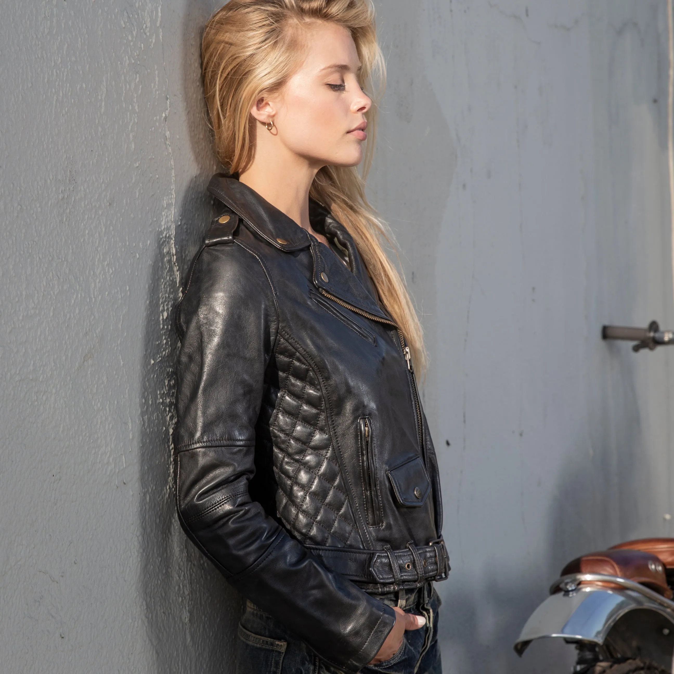 Jacket leather "Ginger" Women