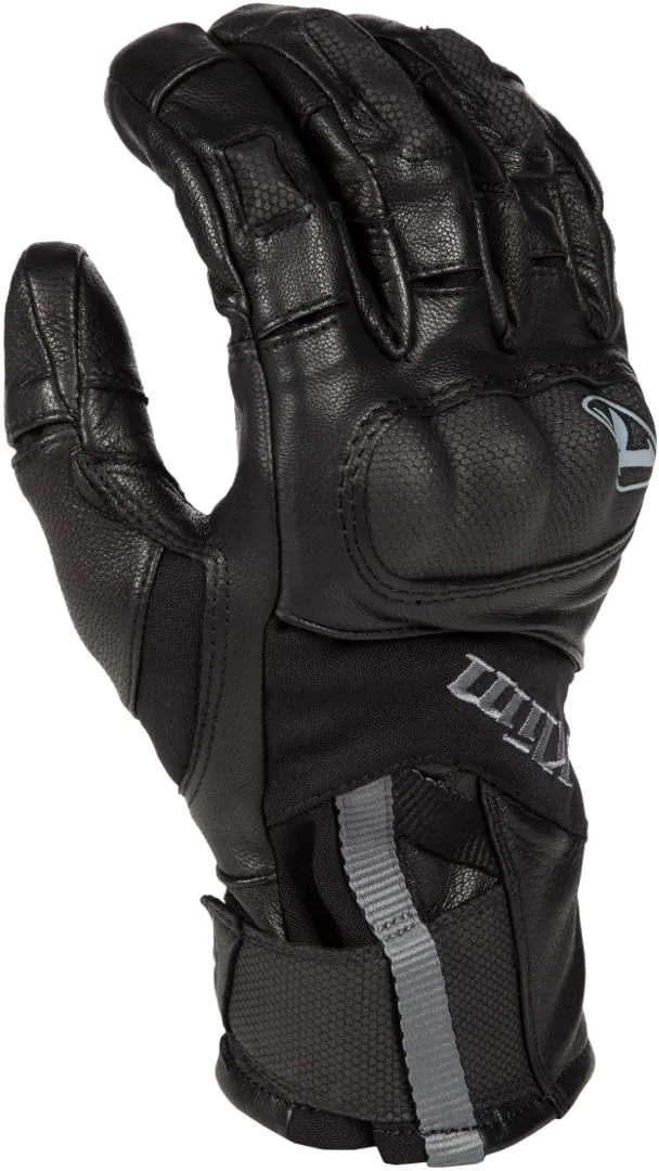 Klim Adventure GTX Short motorcycle gloves, black