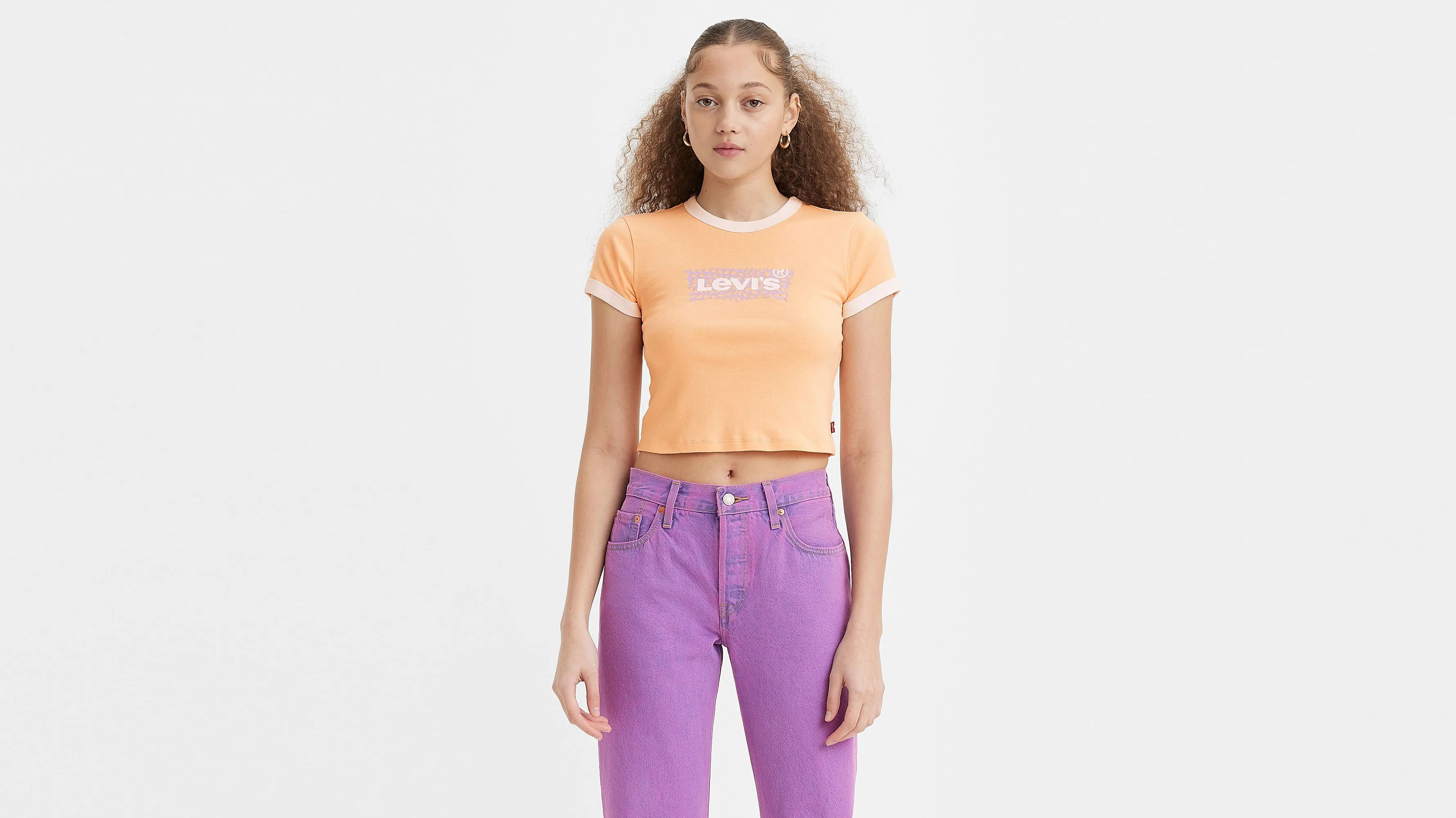 Levi's® Women's Graphic Ringer Mini Tee