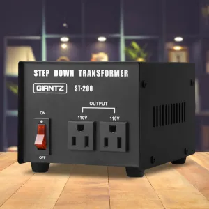 Lightweight 200W Step Down Transformer 240V to 110V Giantz