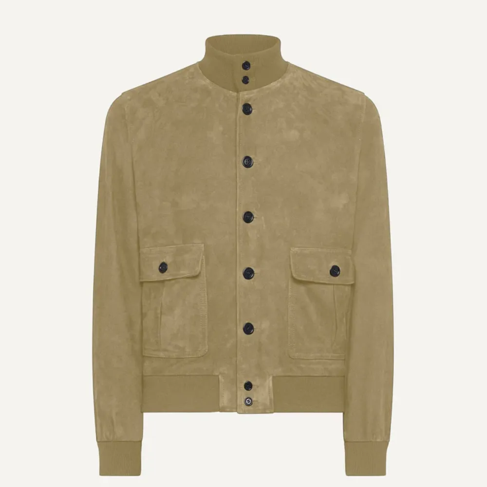 Men's A1 Bomber Jacket in Suede