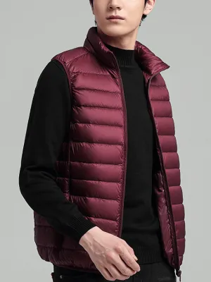 Men's Quilted Lightweight Warm Down Vest with Zipper - SF1535