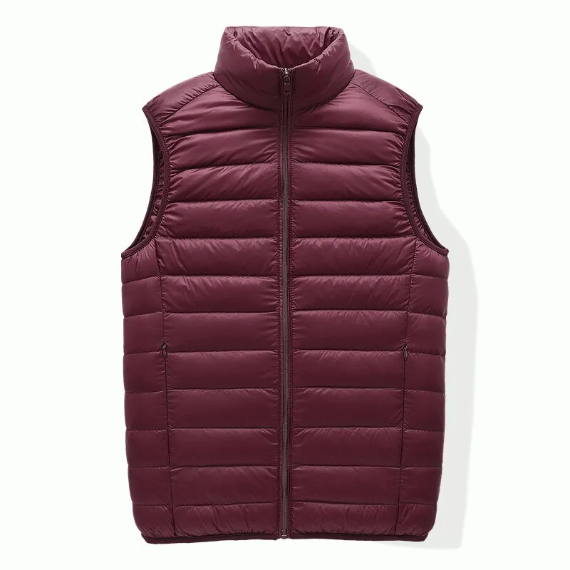 Men's Quilted Lightweight Warm Down Vest with Zipper - SF1535