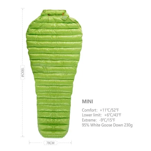 MINI Ultralight Goose Down Sleeping Bag