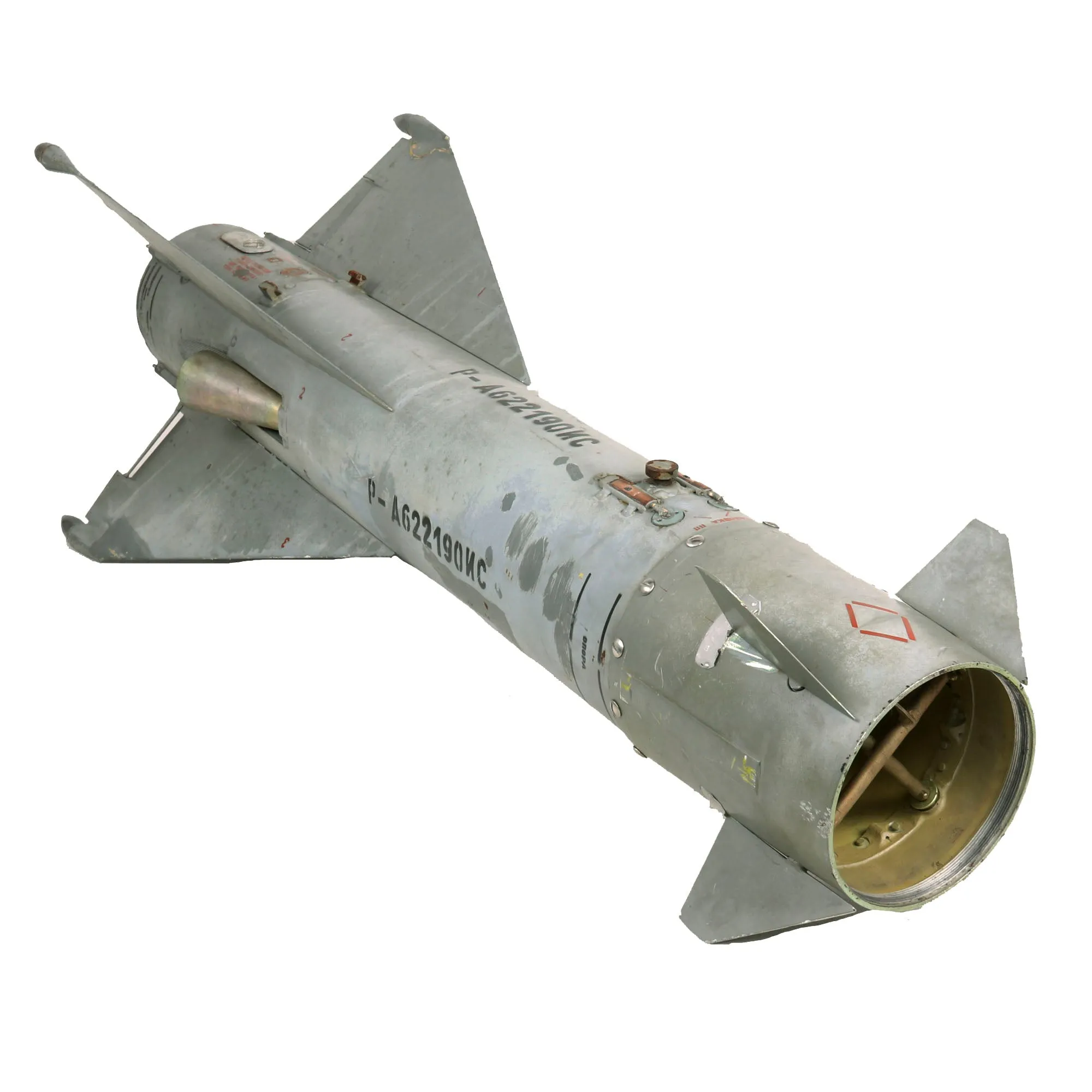 Original Soviet Cold War Era Inert Kaliningrad K-5 Air-To-Air Missile With Targeting Cone - As Used On The MiG 21