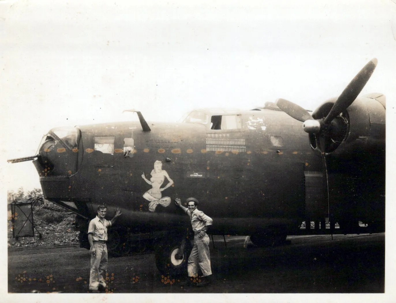 Original U.S. WWII B-17, B-24, & Other Bomber Aircraft Nose Art Photograph Collection 4”x5” ( /-) - 20 Photos