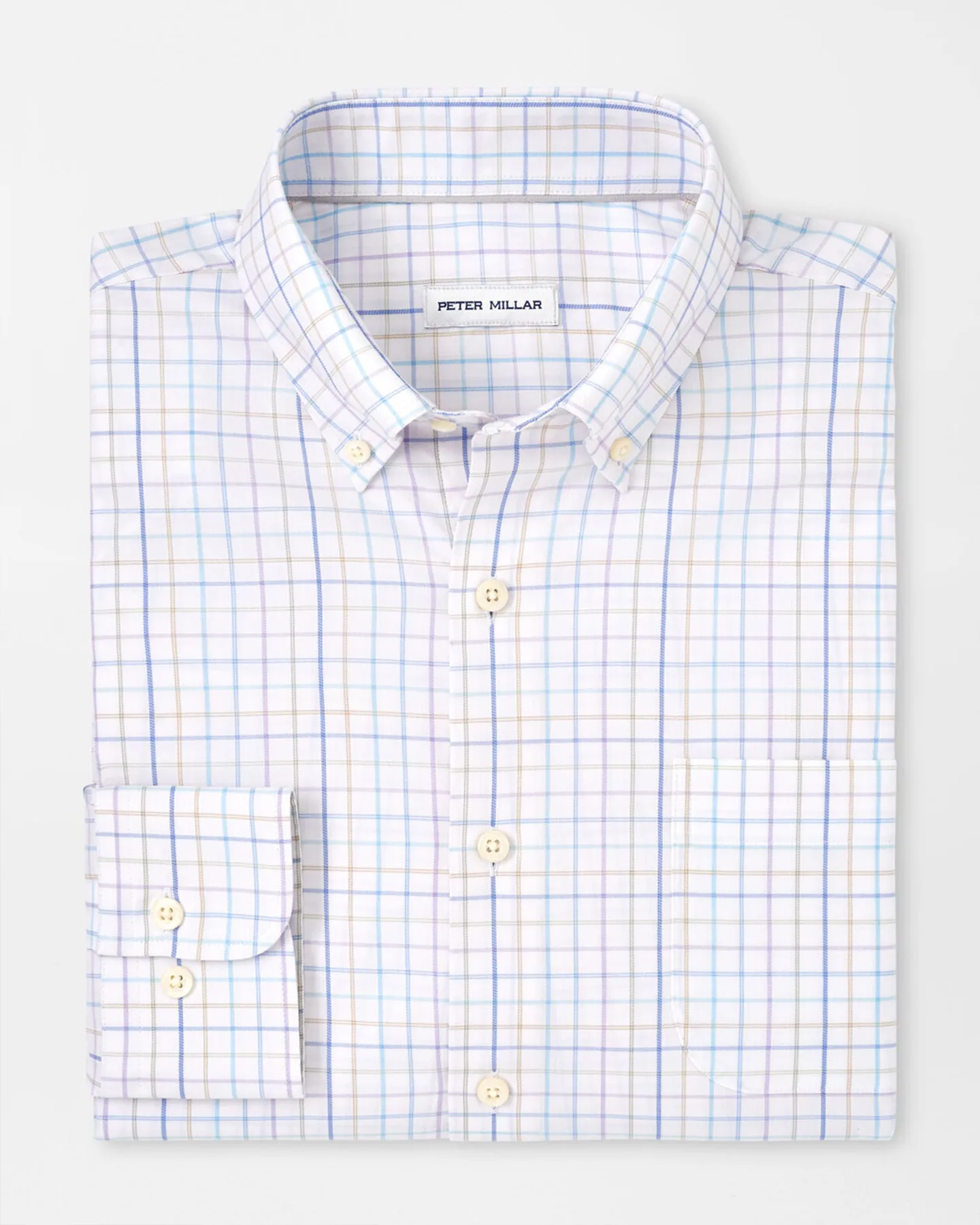 PATTEN CROWN LITE COTTON STRETCH SHIRT - WHITE