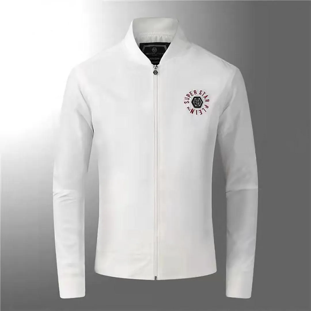 PP Classic Logo Designed Men's Jacket - White