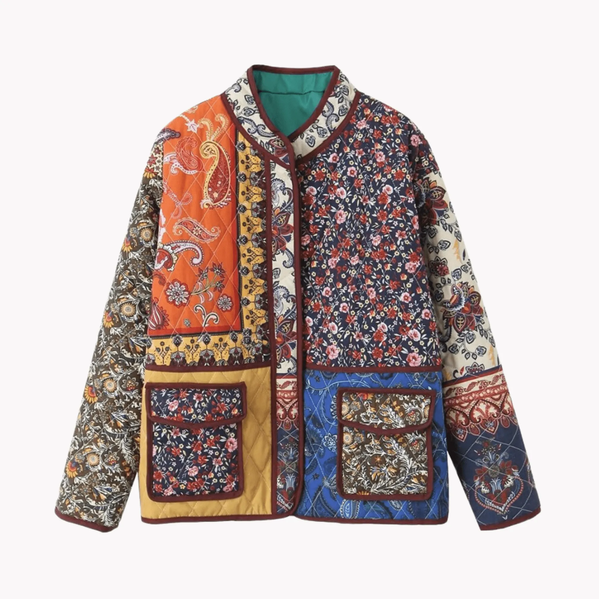 Pre Order:  Vintage Floral Quilted Jacket