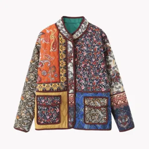 Pre Order:  Vintage Floral Quilted Jacket