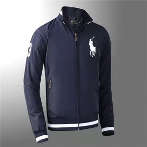 PRL  Men's Navyblue Logo Designed Jacket