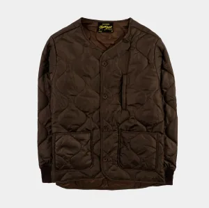 Quilted Liner Mens Jacket (Brown)