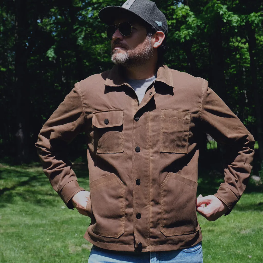 RANGER WAX CANVAS WORK JACKET - NUTMEG