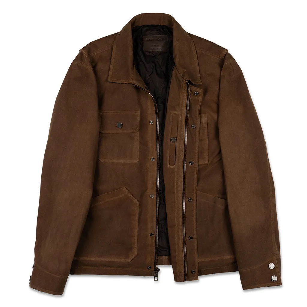 RANGER WAX CANVAS WORK JACKET - NUTMEG