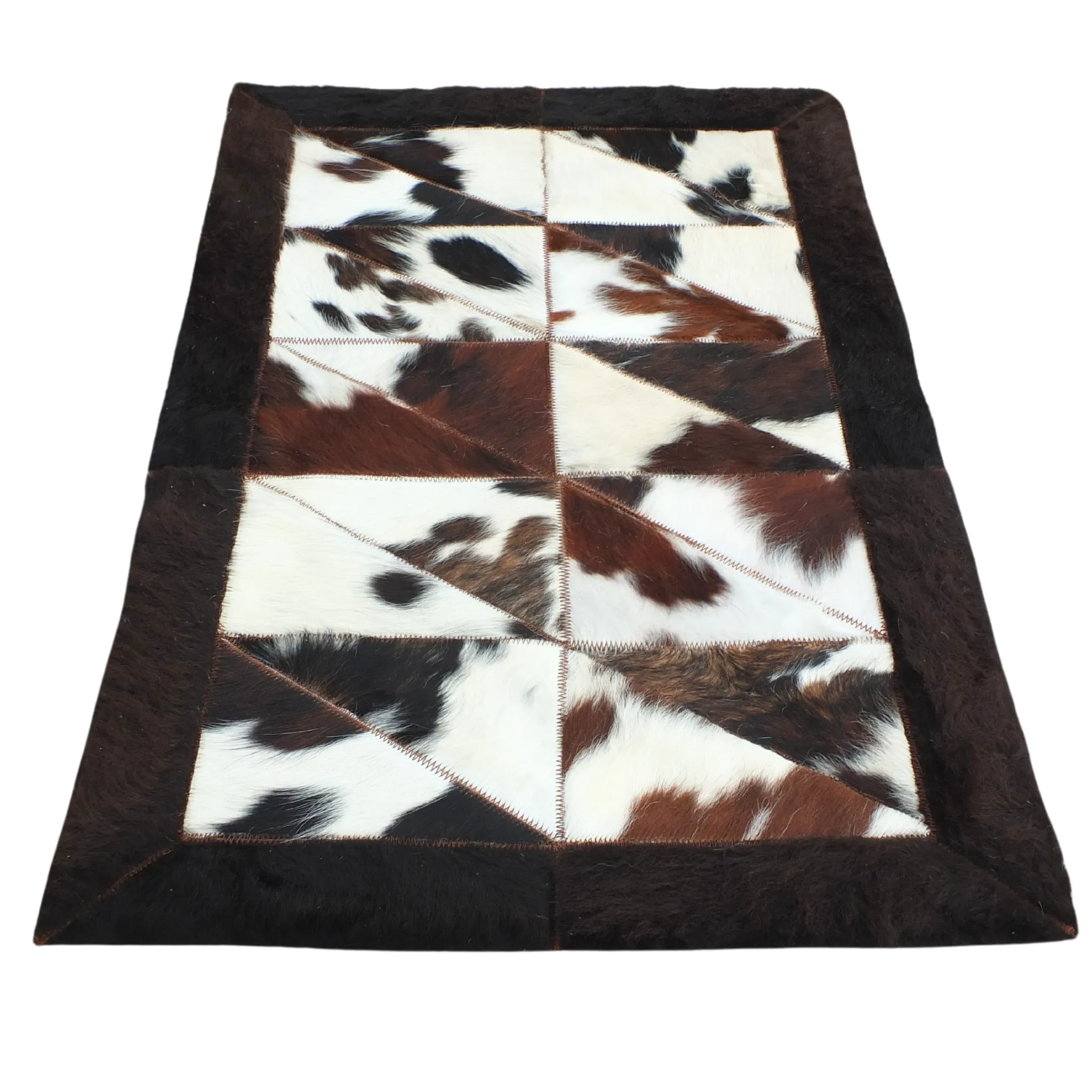 Rectangle Patchwork Area Rug - Bison Edge 2'x3'