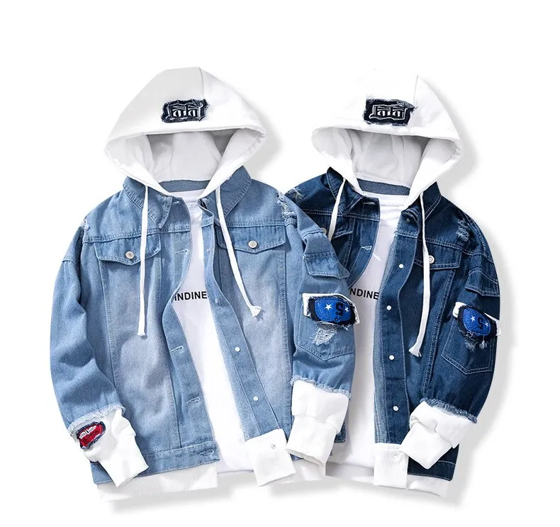 S Denim Hooded Jacket