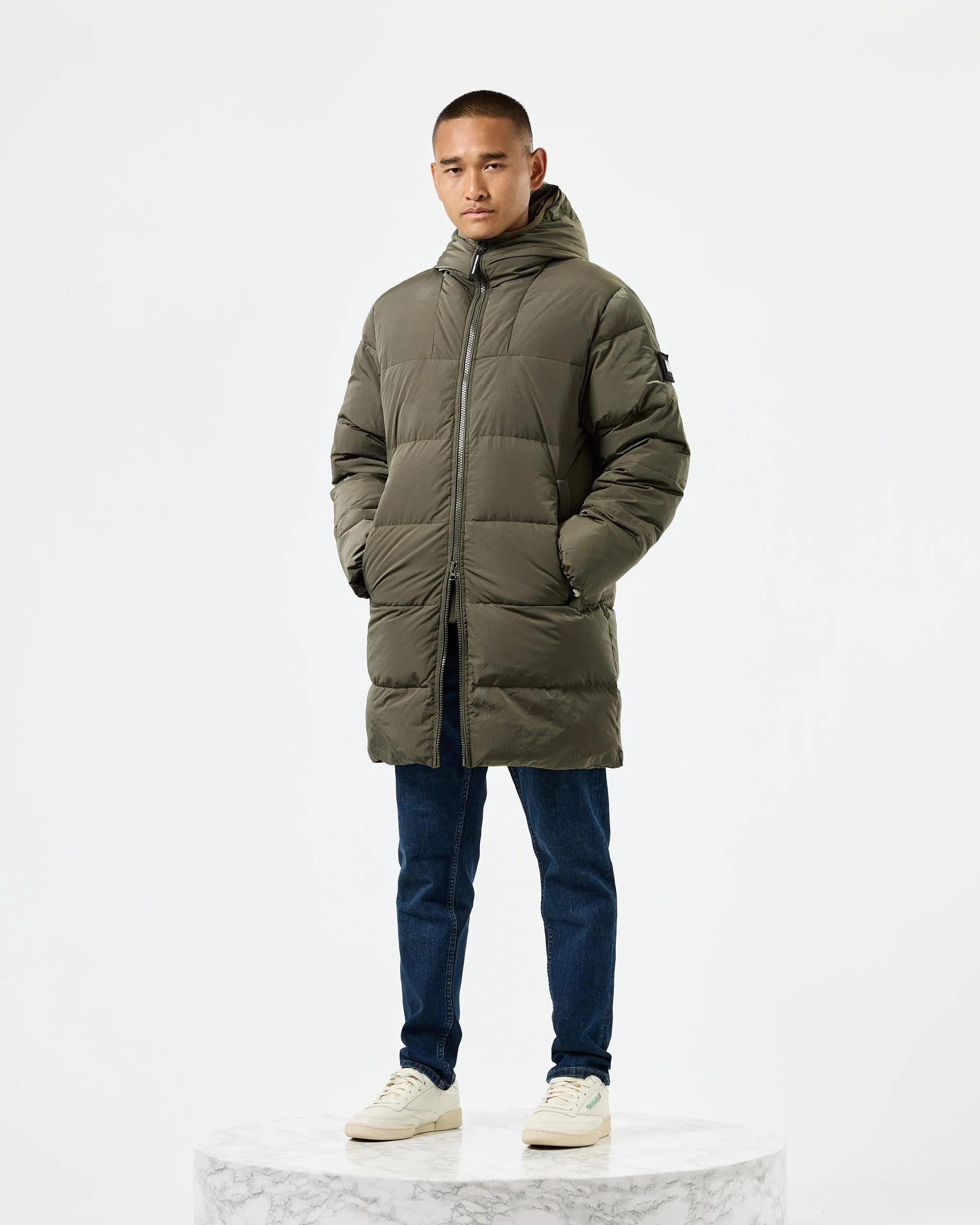 Sapporo Longline Down Jacket Castle Green