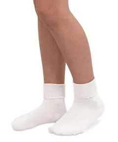 Smooth Toe Organic Cotton  L/XL Turn Cuff Socks (Asst. Colors-1 pair)