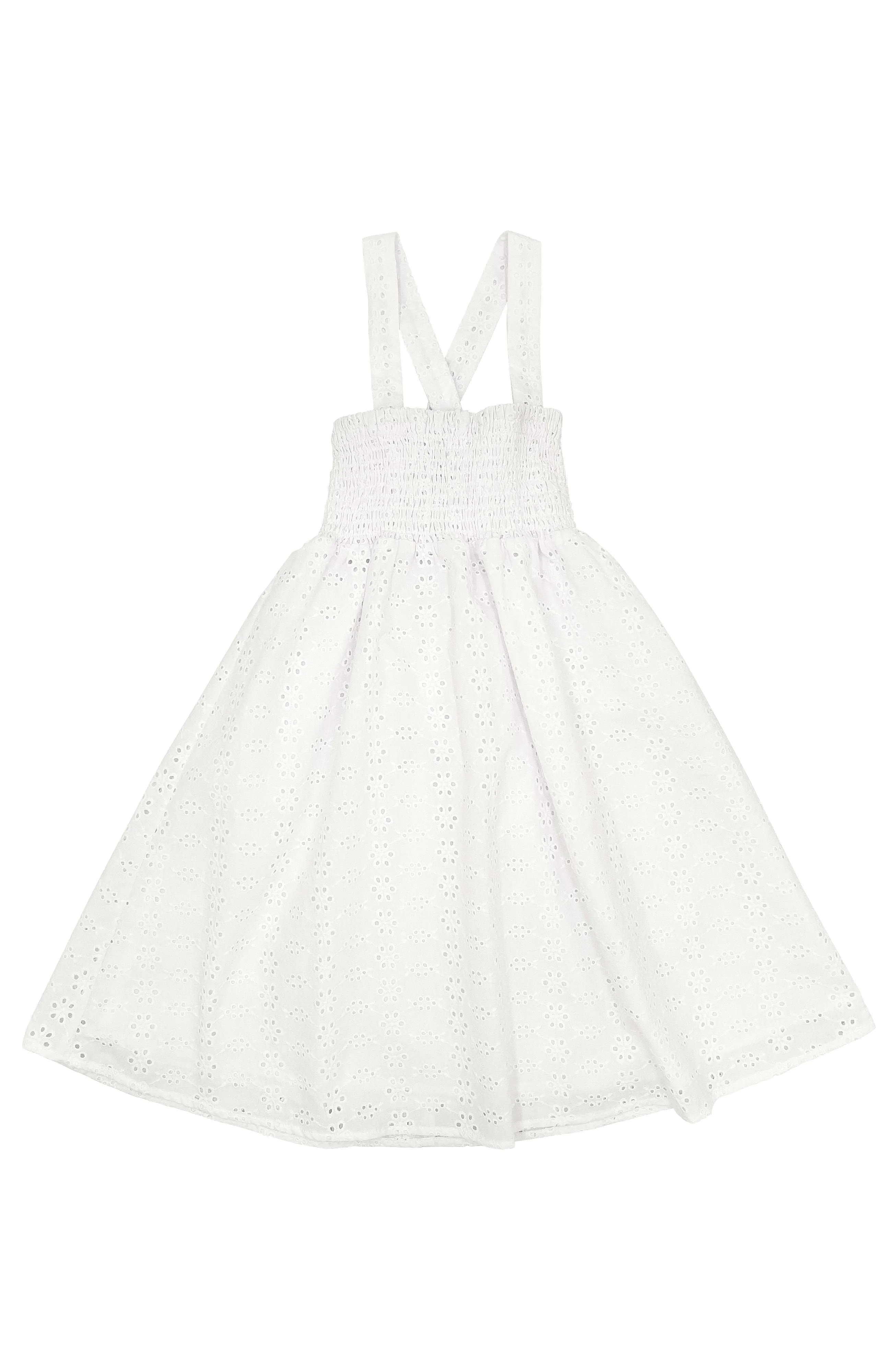 Sundance Eyelet Dress in White