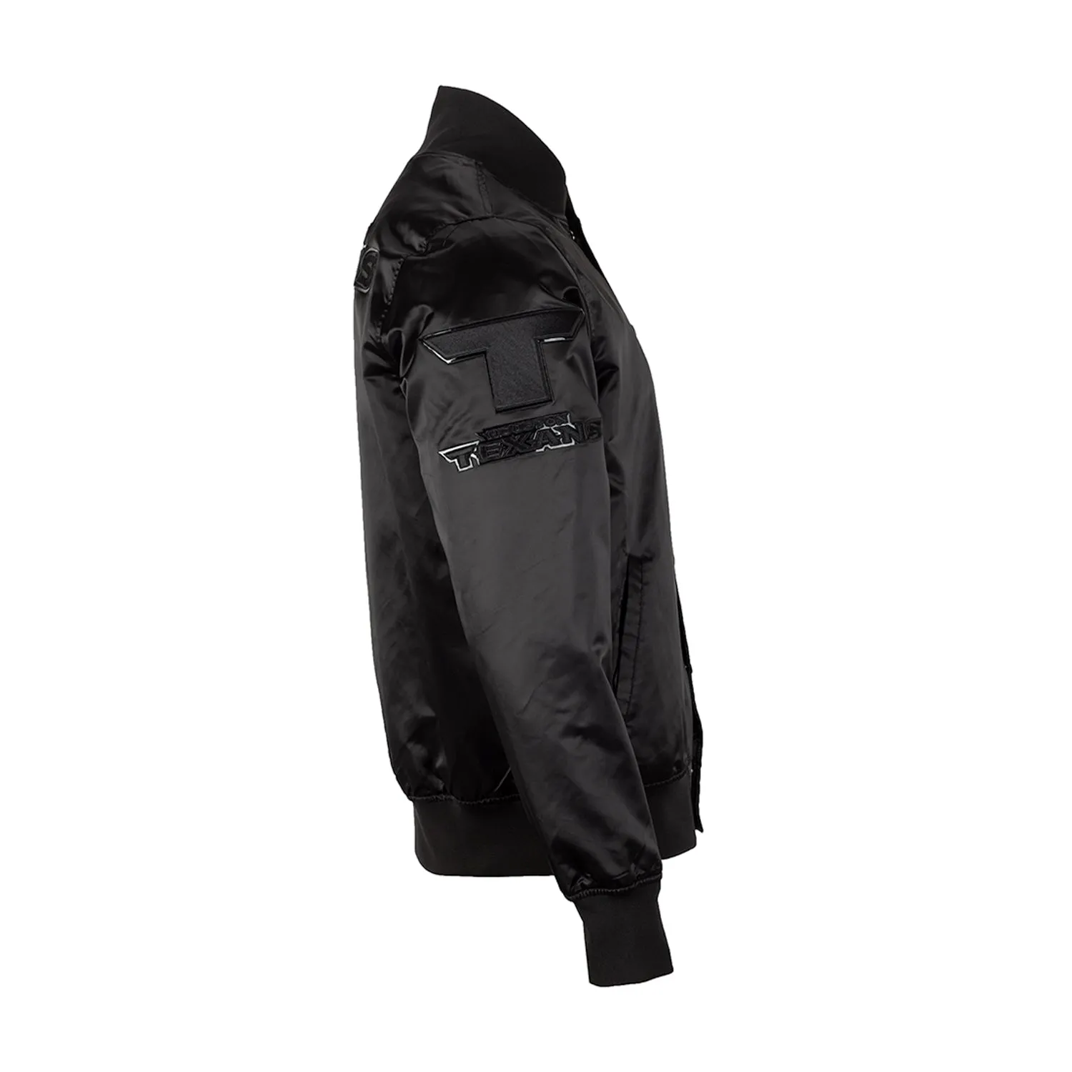 Texans Triple Black Satin Jacket - Mens