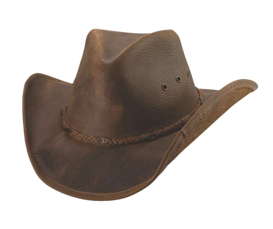 The Desert Sands Leather Western Hat