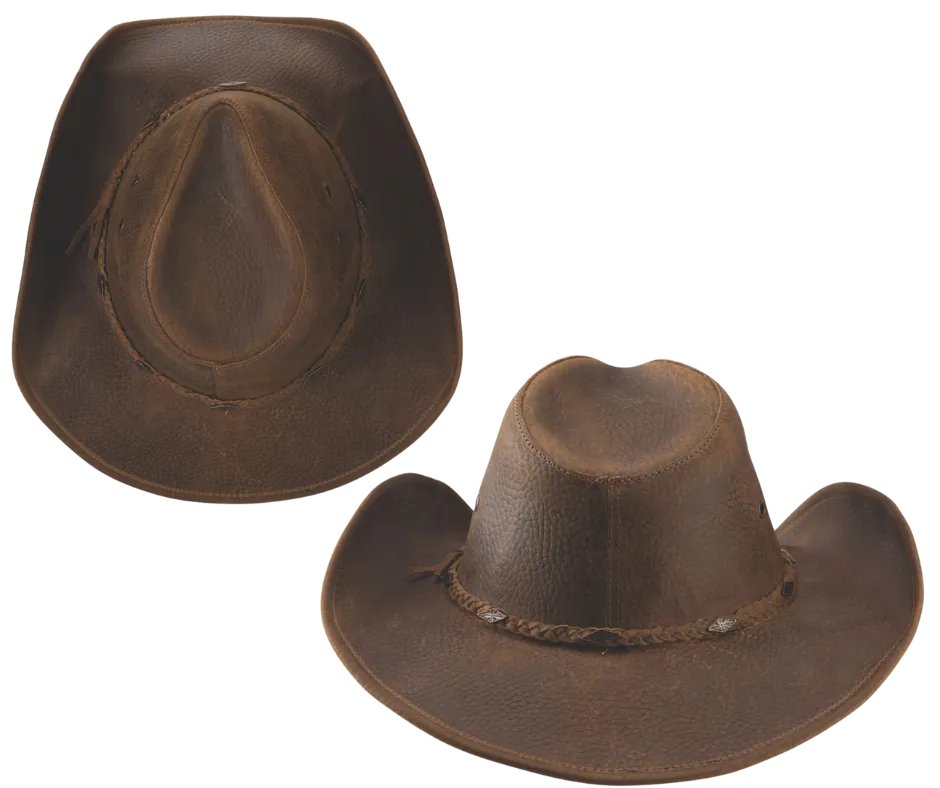 The Desert Sands Leather Western Hat