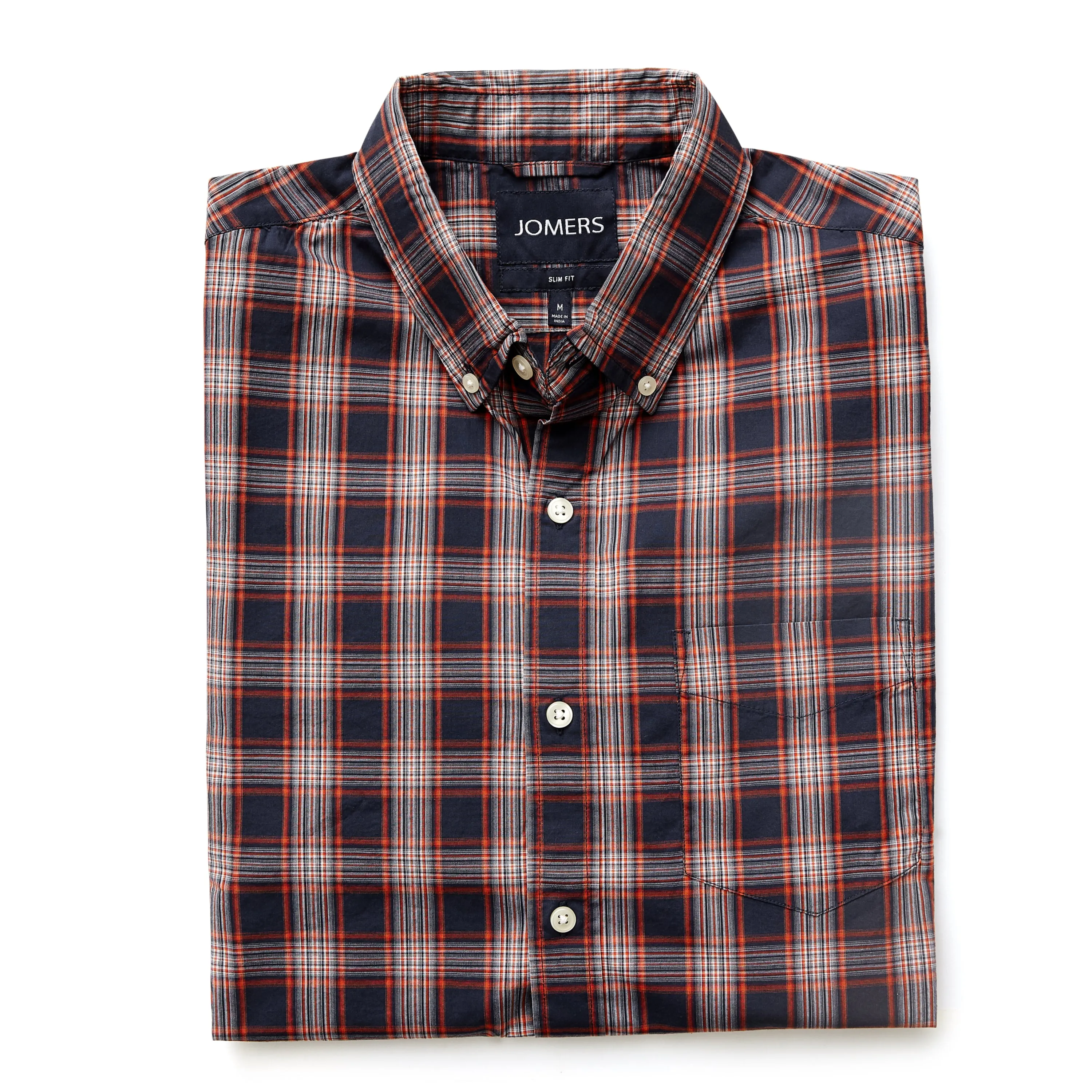 Washed Button Down Shirt - Scott Plaid